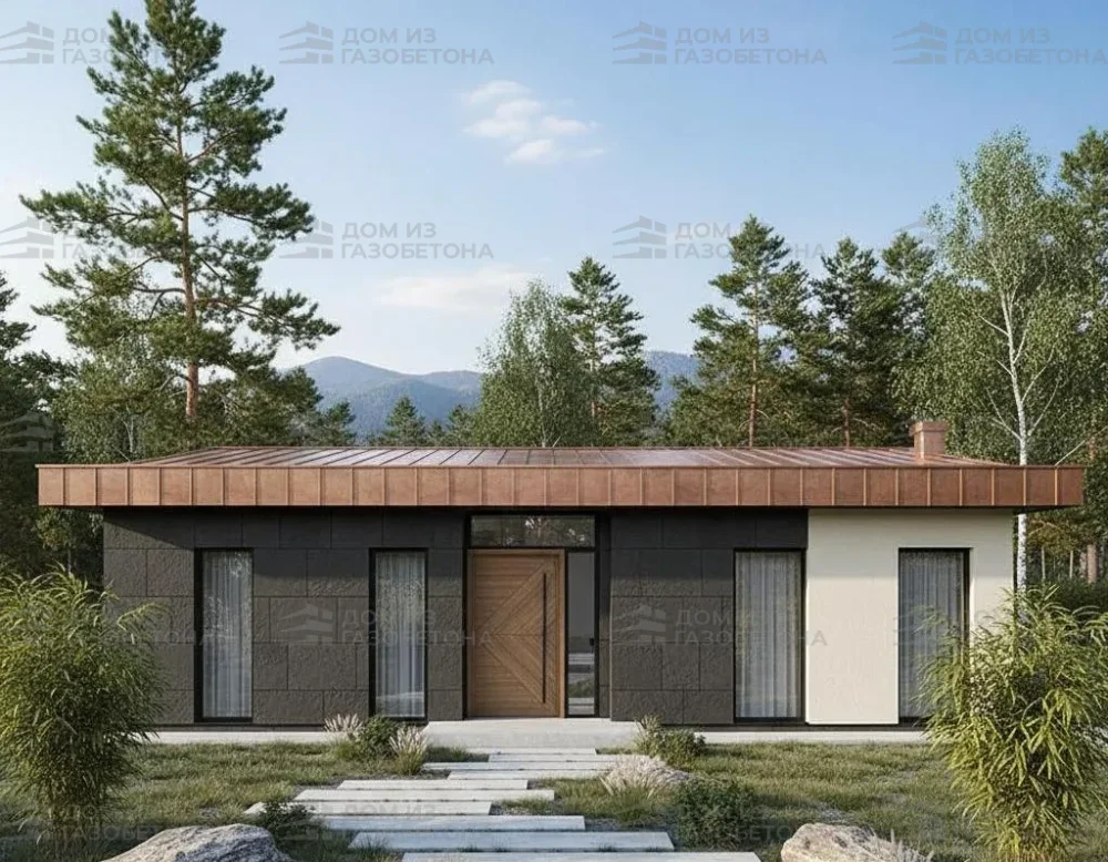 Проект Одноэтажный дом 16 на 25, 173 м2