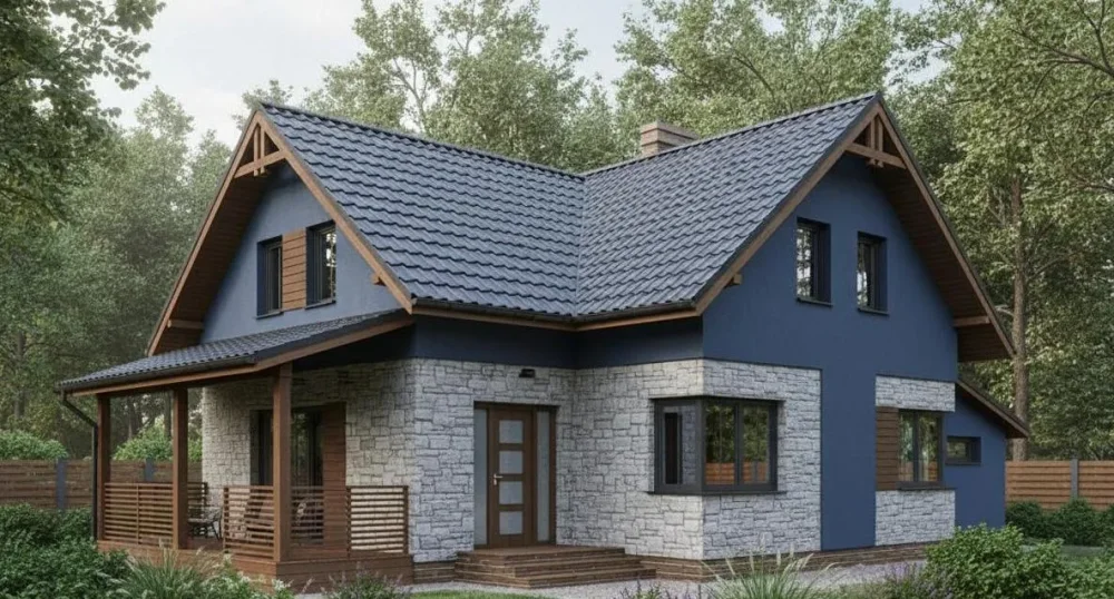 Проект Двухэтажный дом 9 на 14, 123 м2