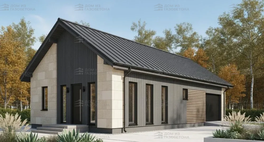 Проект Одноэтажный дом 12 на 11, 94 м2