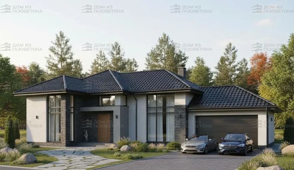 Проект Двухэтажный дом 18 на 12, 205 м2