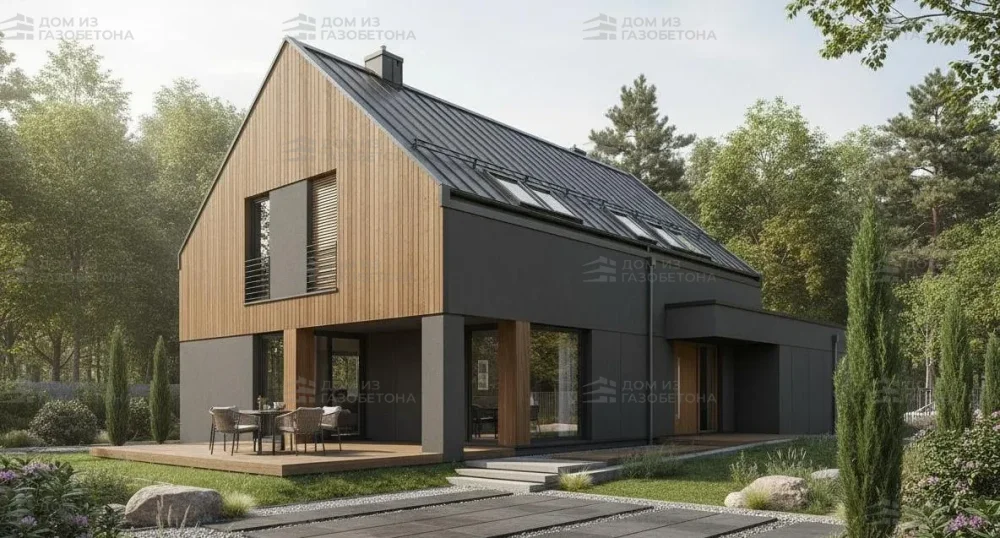 Проект Двухэтажный дом 9 на 19, 182 м2