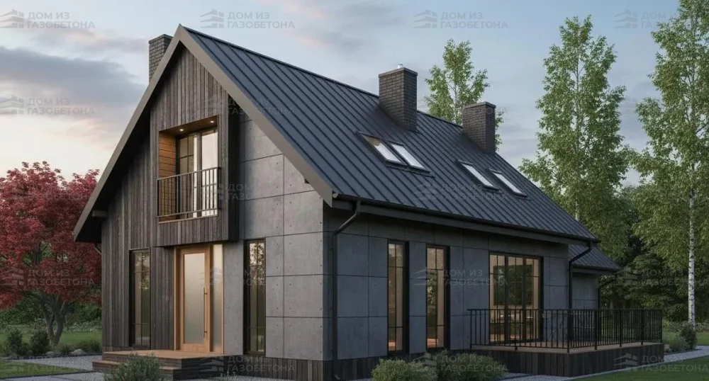 Проект Двухэтажный дом 18 на 11, 202 м2