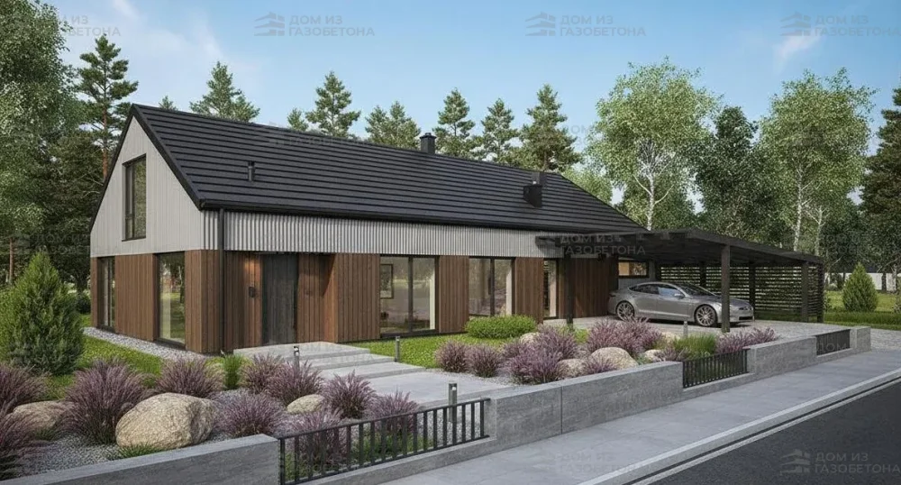 Проект Одноэтажный дом 20 на 14, 146 м2