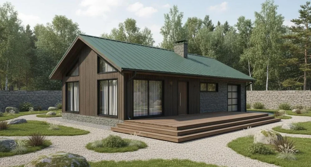 Проект Одноэтажный дом 22 на 9, 137 м2