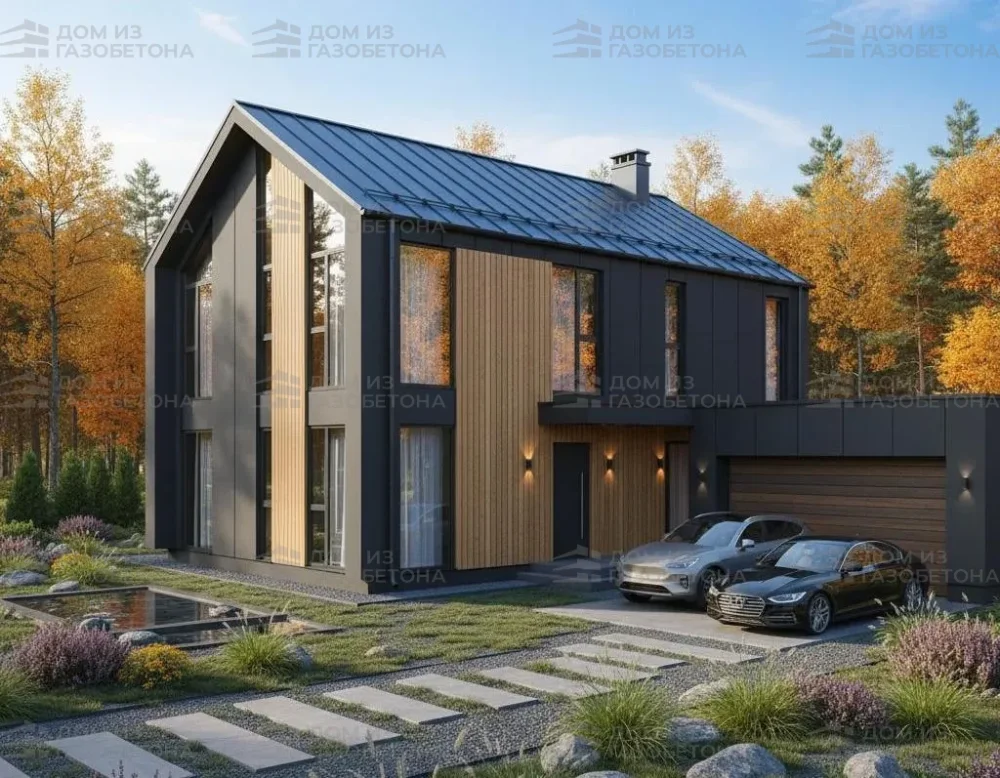 Проект Двухэтажный дом 16 на 12, 249 м2