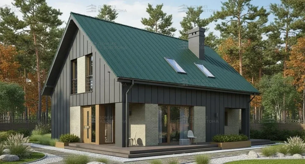 Проект Двухэтажный дом 11 на 10, 132 м2