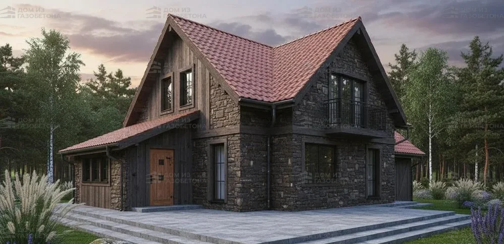 Проект Двухэтажный дом 15 на 10, 178 м2