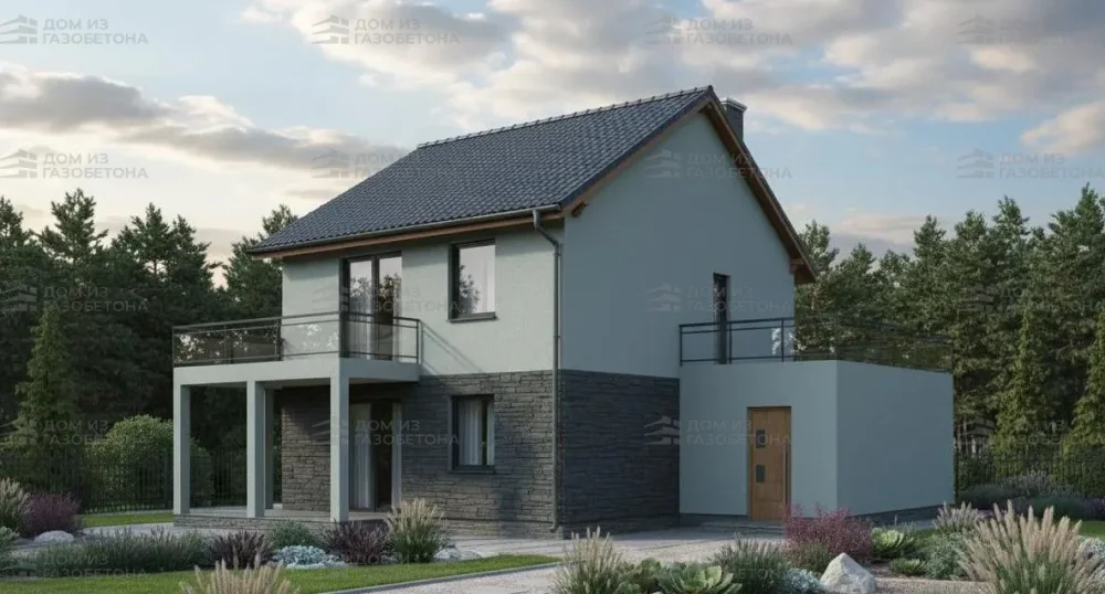 Проект Двухэтажный дом 14 на 10, 152 м2