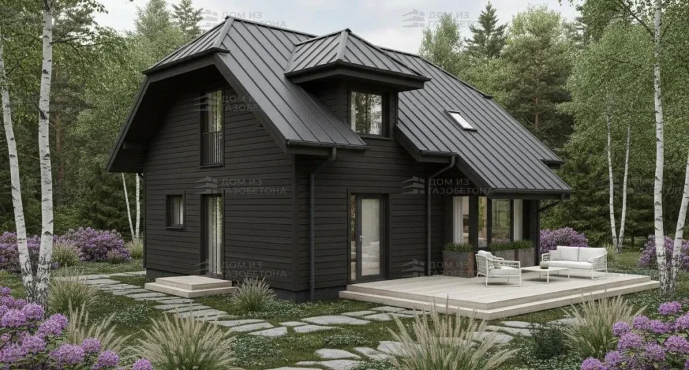 Проект Двухэтажный дом 8 на 9, 104 м2