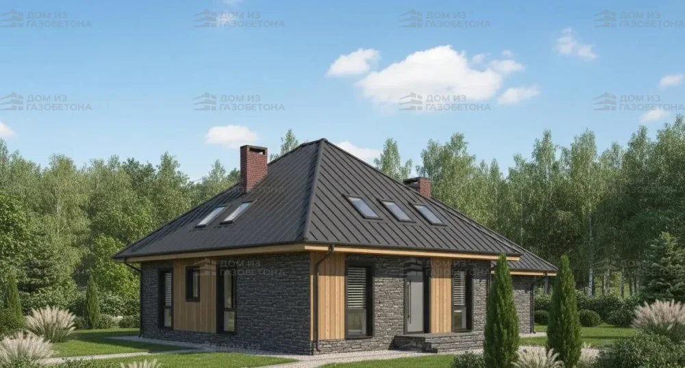 Проект Двухэтажный дом 15 на 13, 173 м2