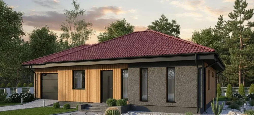 Проект Одноэтажный дом 14 на 12, 114 м2