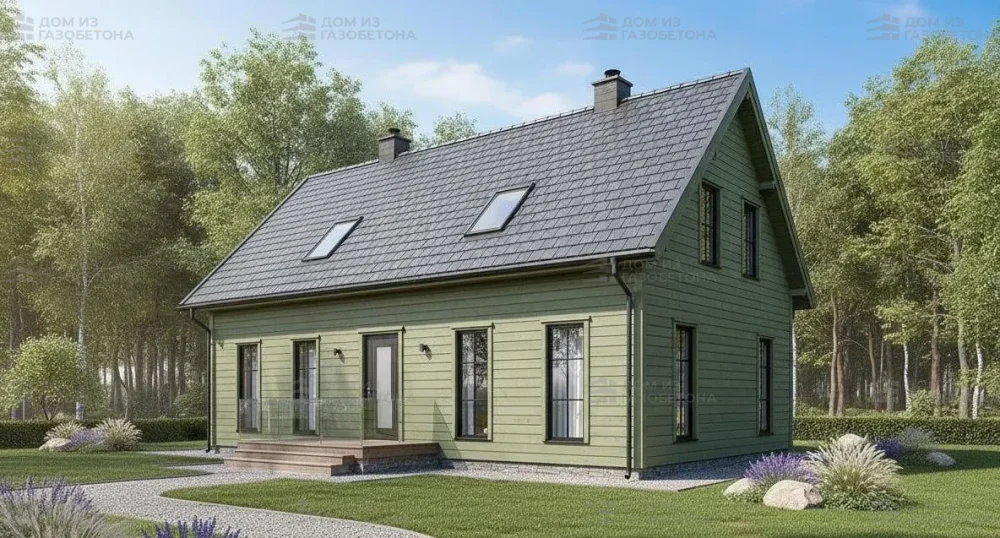 Проект Двухэтажный дом 17 на 13, 143 м2