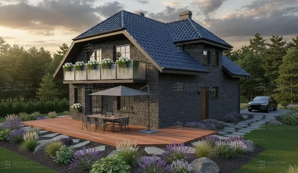 Проект Двухэтажный дом 9 на 15, 256 м2